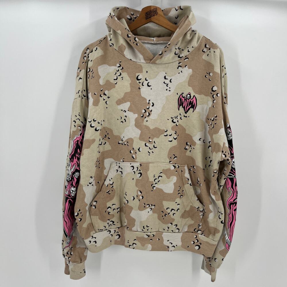 Warren Lotas WL Hammer Three Reapers Hoodie in Desert Camo M